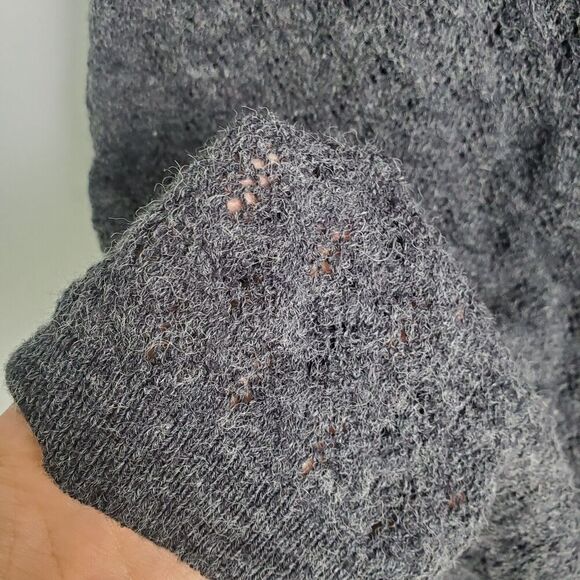 Free People Gray Knitted Mini Dress Size Small - Picture 5 of 9